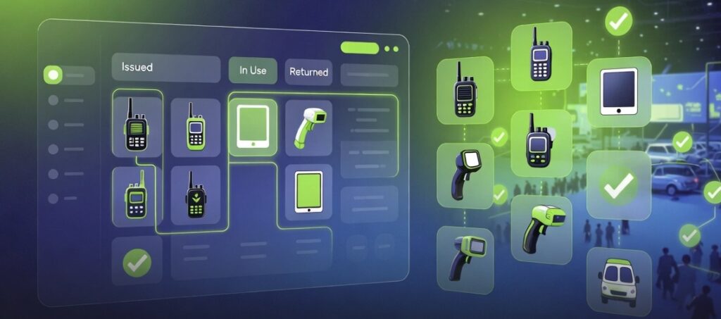 equiopment issue and return tracking